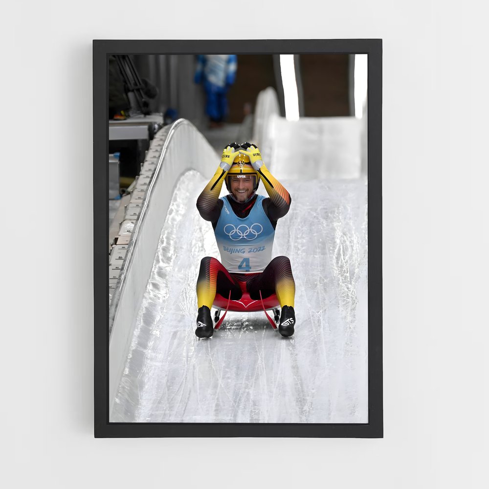 Poster Beijing Jeux – affiche Jeux Olympiques (vue 2)